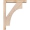 Ekena Millwork Westlake Block Smooth Bracket w/ Offset Brace, Douglas Fir, 3 1/2"W x 14"D x 18"H BKT0402X14X18WTL05SDF - alternate 2